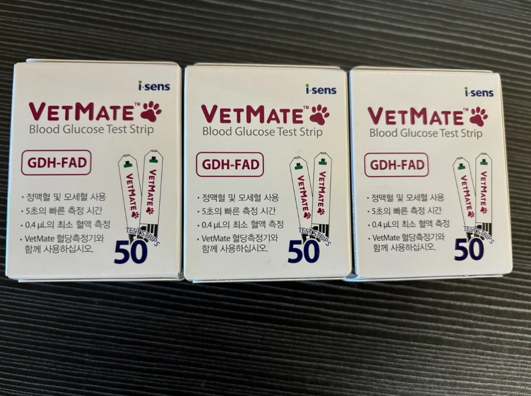 VETMATE Teststreifen 50 Stück X3Box Teststreifen Blutzucker Diabetes für Hund...