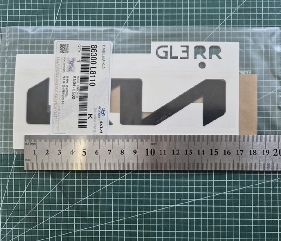 KIA Front or Rear Matte Black Logo Emblem Nameplate Badge Sport 86300 L8110