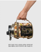 The Earth CORDURA Cover for YETI Rambler Jug, 0.5 or 1 Gallon