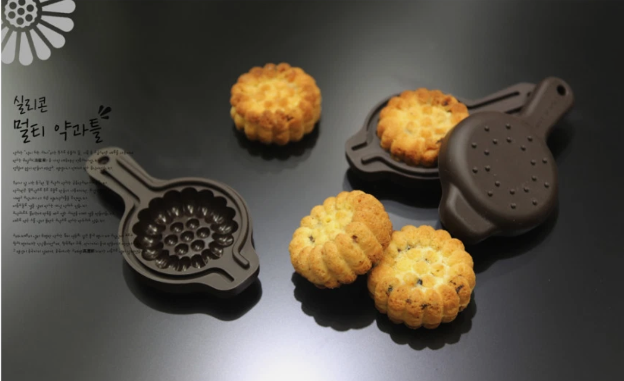 Korean Traditional Cookie YAKGWA Making Silicone Mold 2PCS