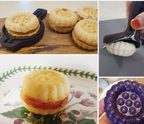 Korean Yakgwa Cookie Silicone Molds, 2-Piece Set