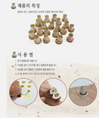 GUAM Mini Stick-On Moxa, 1,100 Pieces