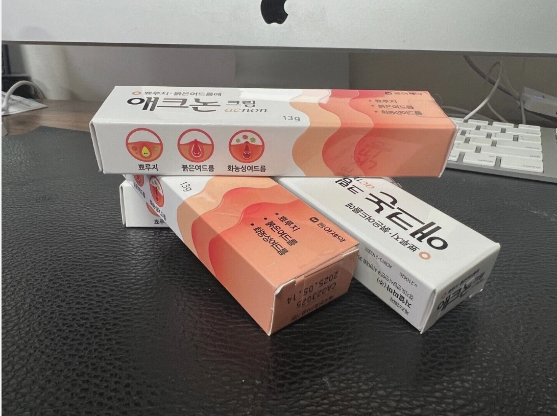 DONGAH Acnon Cream 13g / Eitrige Akne, Creme zur Behandlung von roter Akne