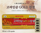 Korea Jinsaeng Korean Ginseng Gold Capsules, 830 mg x 120 x 2 Packs