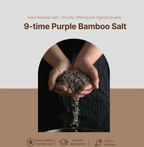 INSAN 9X-Roasted Purple Bamboo Salt Crystals, 60 g
