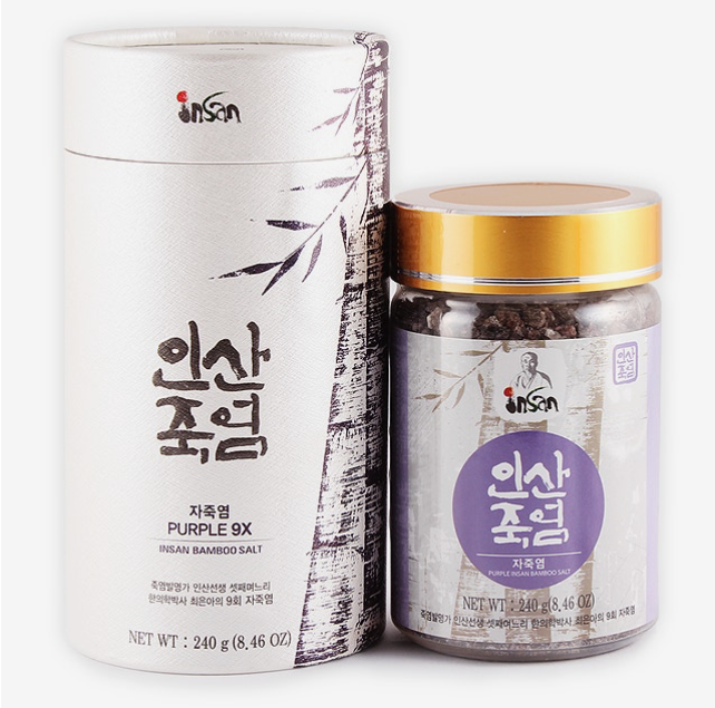 INSAN Korean 9X Roasted Purple Bamboo Salt Crystal 240g | Premium Mineral Salt | Made in Korea