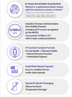 WeBiom InnerImmune Probiotics, 10 Billion CFU, 30 Capsules