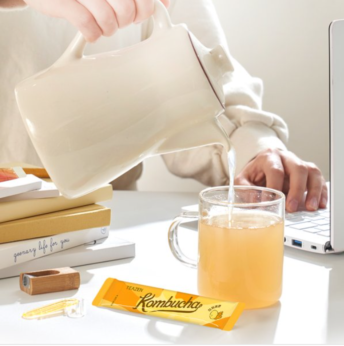 TEAZEN Kombucha ginger  Lemon Powder Stick 5g X 30box 2ea sticks Made in korea