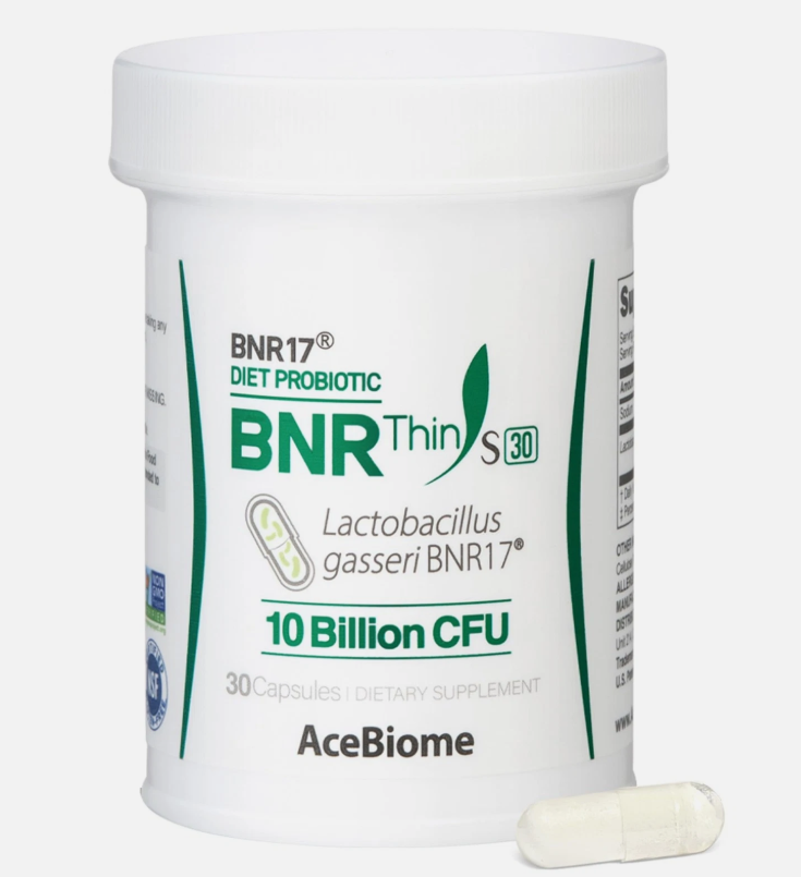 AceBiome BNRThin S30 Probiotic, 425 mg x 30 Capsules