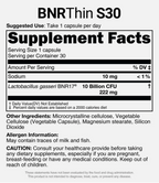 AceBiome BNRThin S30 Probiotic, 425 mg x 30 Capsules