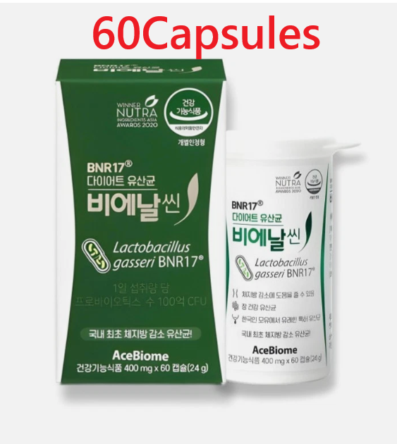 AceBiome BNRThin Probiotic, 400 mg x 60 Capsules