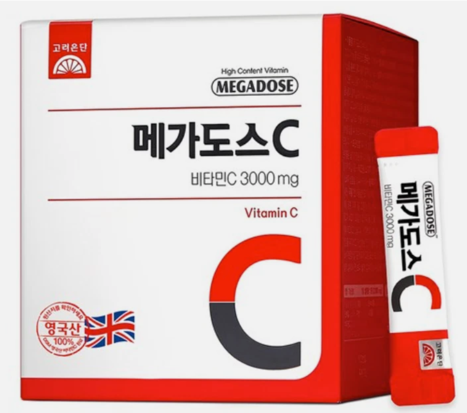 Korean Megadose C Vitamin C 3000mg, 120 sticks, 1box