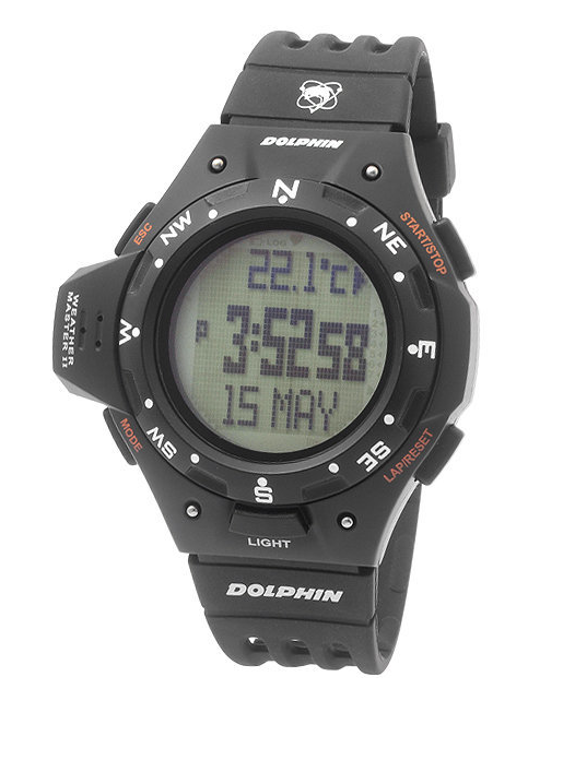 Dolphin MRP757-14 Skiing Hiking Compass Camping Watch
