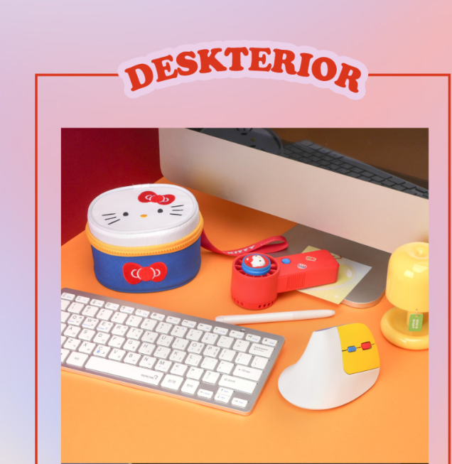 Sanrio Kuromi Type-C Rechargeable Vertical Mouse image 3