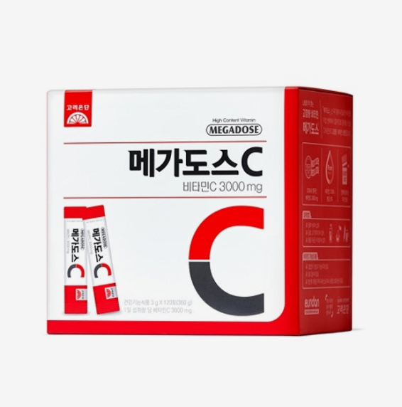 Korea Eundan Megadose C Vitamin C 3000mg 3g x 120 Packets