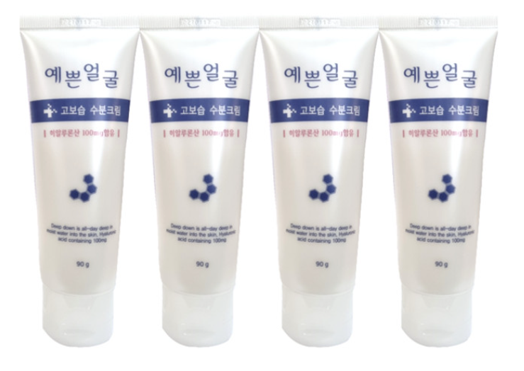 Pretty Face Ultra-Hydrating Moisture Cream 90ml (Pack of 4) Hyaluronic Acid