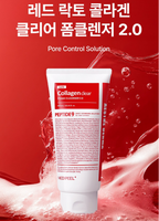 MEDIPEEL Red Lacto Collagen Clear Foam Cleanser 2.0, 300 ml, Pack of 3 image 2