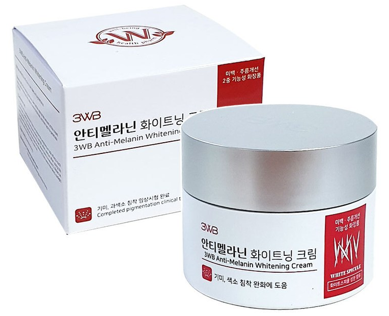 3WB Anti-Melanin Whitening Cream 50ml, Pack of 3 image 2