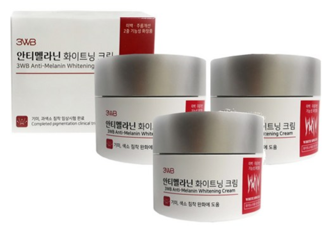 3WB Anti-Melanin Whitening Cream 50ml, Pack of 3