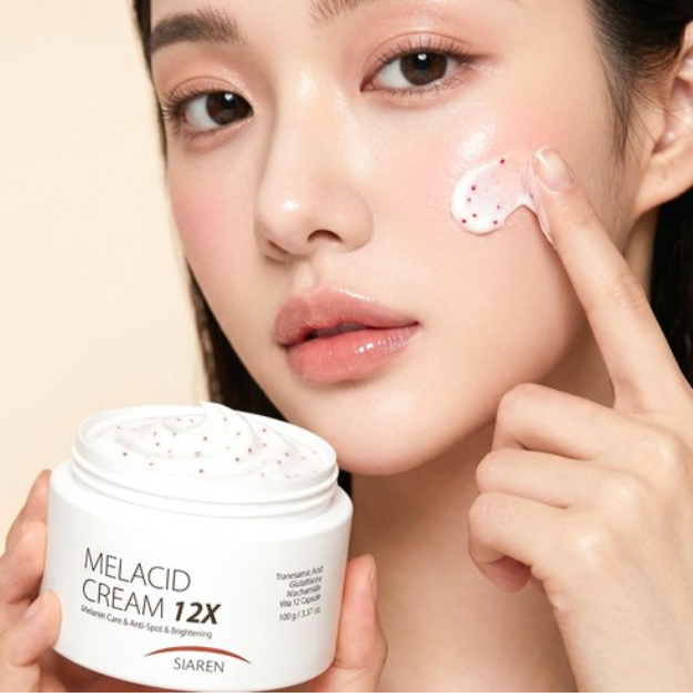 Siaren Melacid Cream 12X Dark Spot Hyperpigmentation Cream with Niacinamide & Tranexamic Acid, 100g, 3 Count image 6